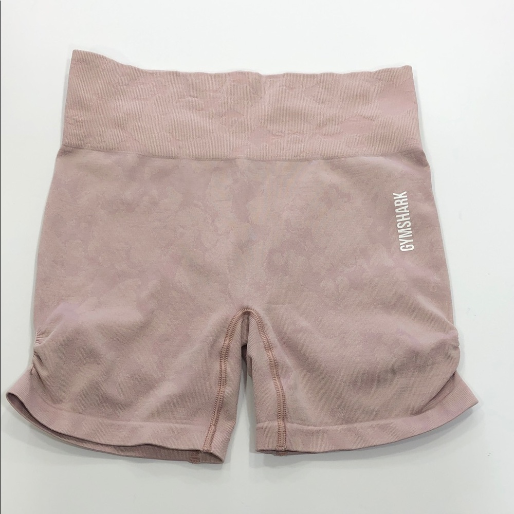 Gymshark Women’s Adapt Camo Seamless Shorts Light Pink Size Approx XS/S